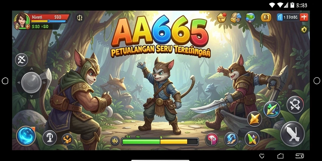 Tampilan menarik dari gameplay seru AA666 saat menjelajahi dunia petualangan.