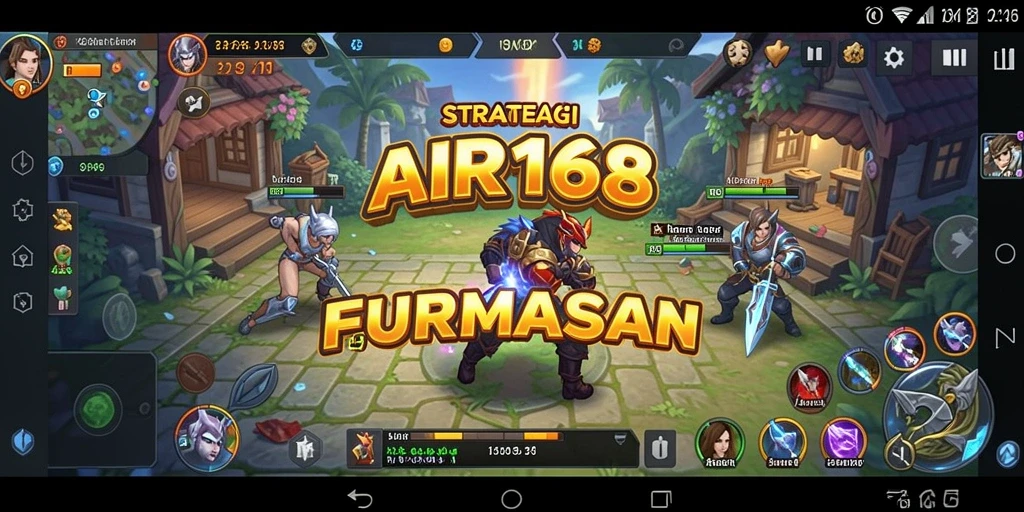 Tampilan gameplay AIR168 yang mendebarkan di battlefield strategi.