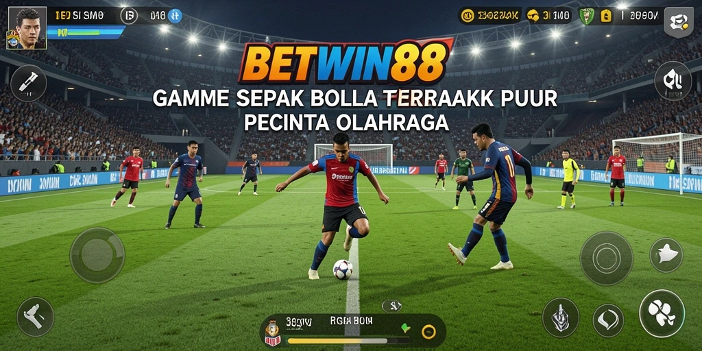 Tampilan menarik dari gameplay sepak bola BETWIN88.
