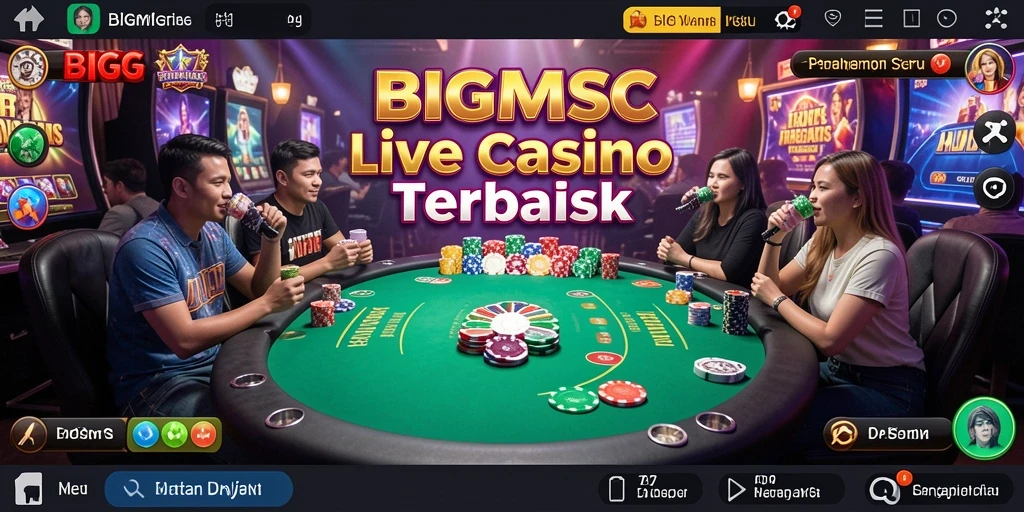 Tampilan gameplay Live Casino BIGMSG yang menarik dan interaktif.