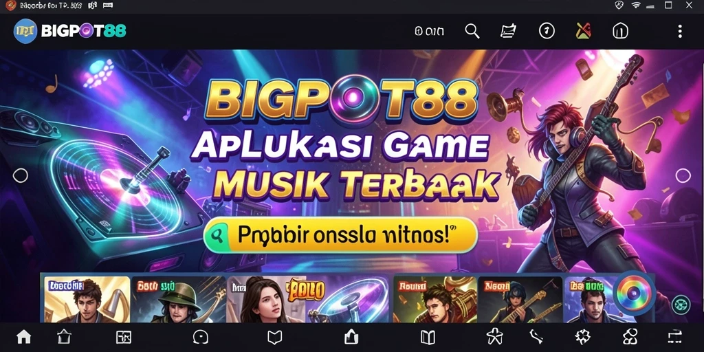 Screenshot gameplay BIGPOT88 menampilkan keseruan bermain musik.