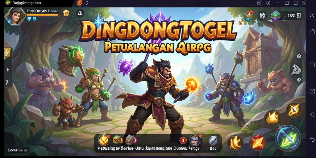 Gameplay seru DINGDONGTOGEL dalam mode ARPG.