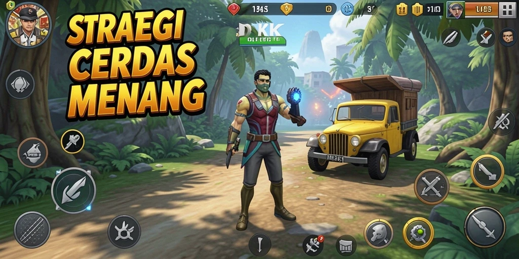 Tampilan seru gameplay DKK dengan berbagai pilihan strategi.