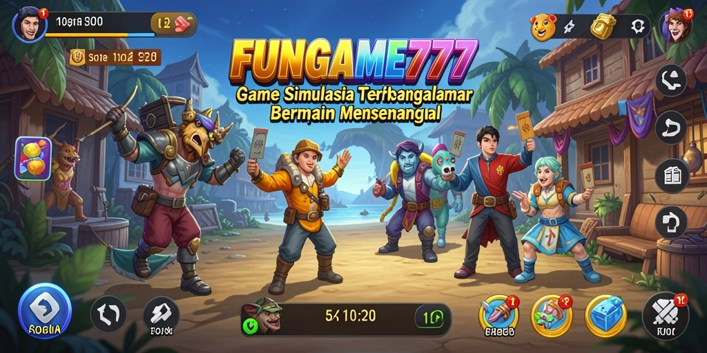 Tampilan screenshot permainan FUNGAME777 yang epik dan interaktif.