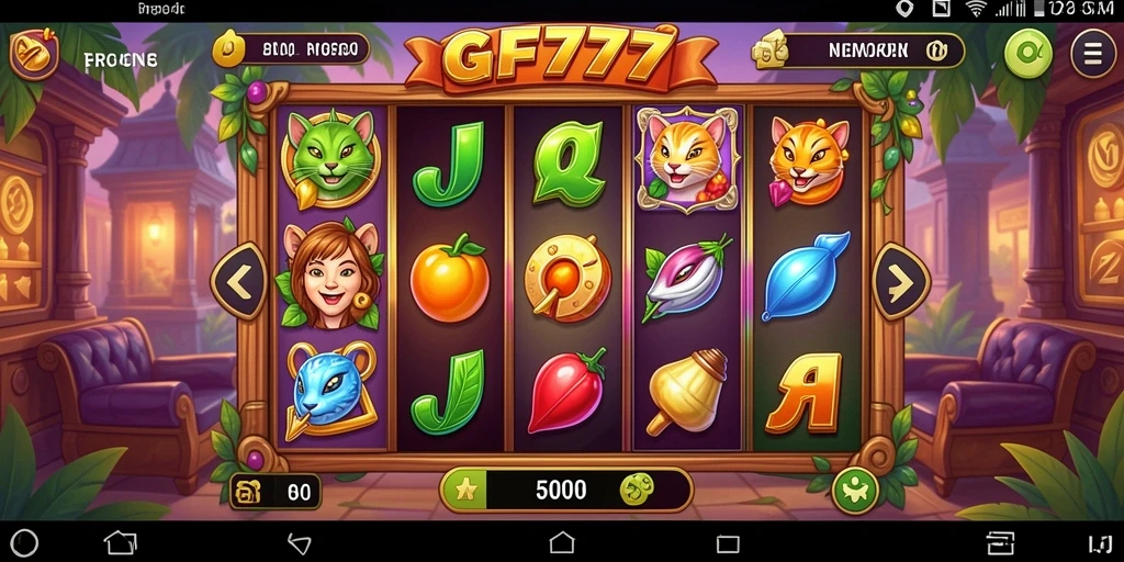 Tampilan gameplay Slot yang seru dan mendebarkan di GF777.