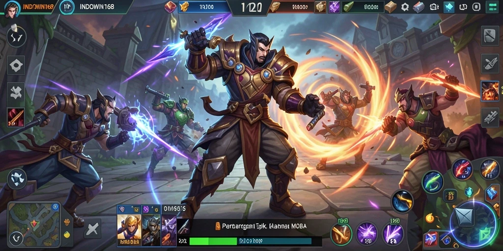 Tampilan gameplay seru dan dinamis di INDOWIN168.