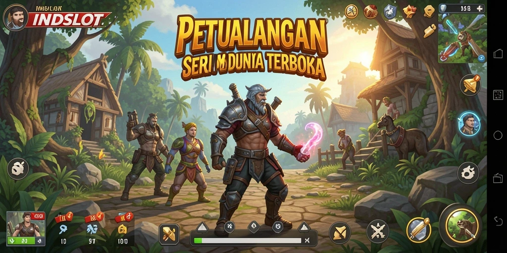 Tampilan menarik dari gameplay Open World INDSLOT yang penuh petualangan.