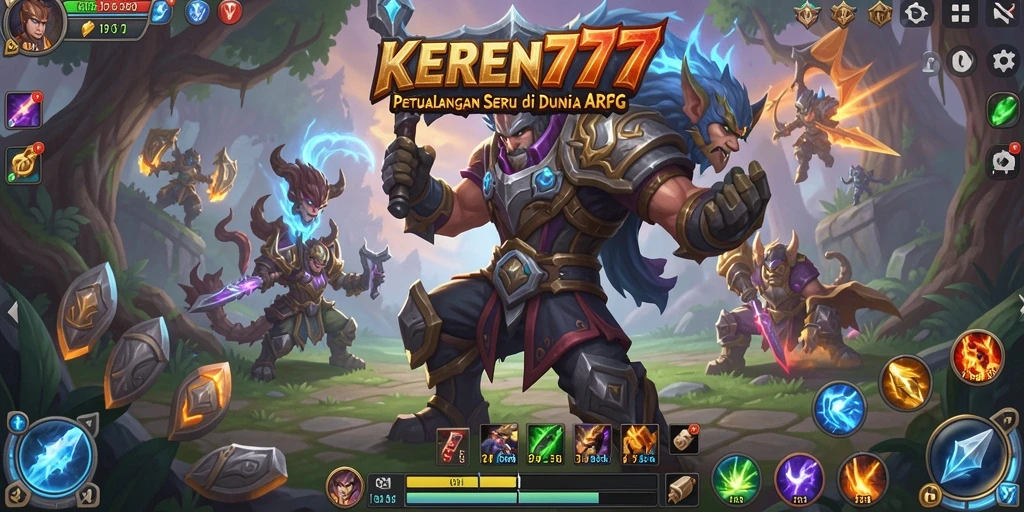 Screenshot KEREN777 menampilkan aksi seru dalam pertempuran ARPG.