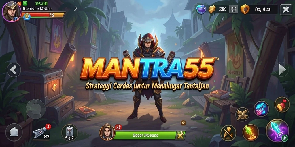 Tampilan menarik dari gameplay MANTRA55 saat pertempuran berlangsung.