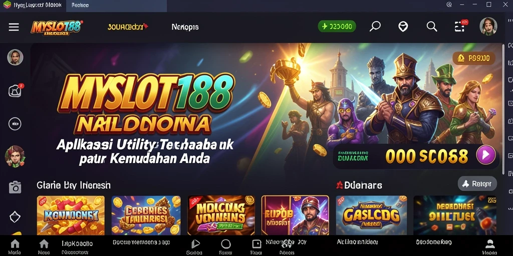 Tampilan antarmuka MYSLOT188 yang sederhana dan intuitif.