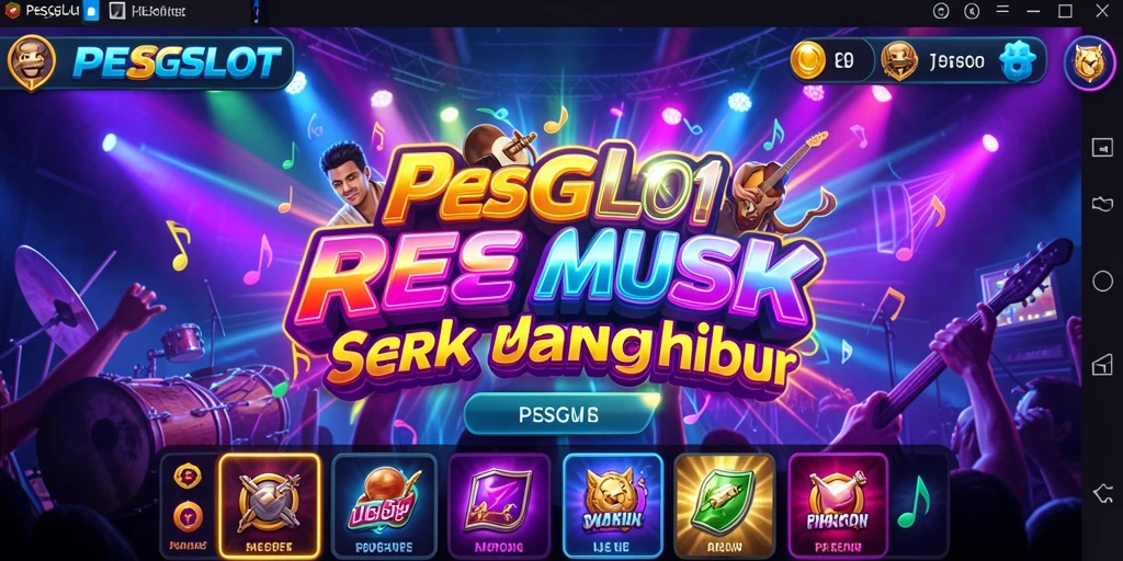 Tampilan gameplay PESGSLOT yang penuh warna dan interaktif.