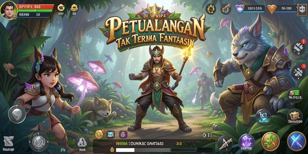 Gameplay RPVIP4 yang seru dan menegangkan dalam dunia petualangan.