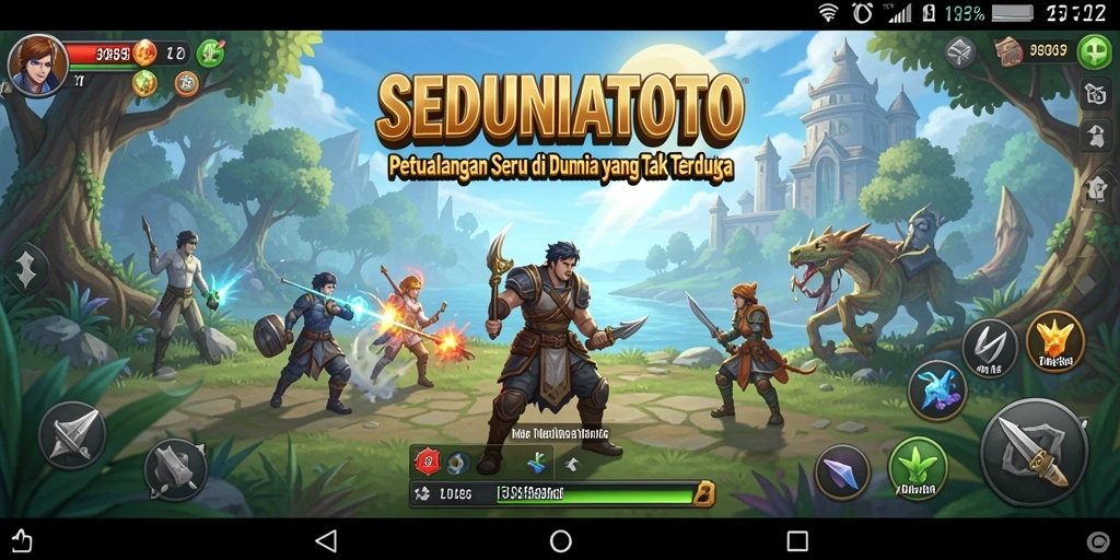Screenshot permainan SEDUNIATOTO menampilkan aksi petualangan yang mendebarkan.